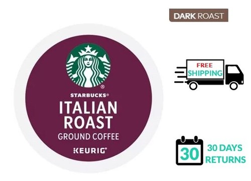 🆕☕ Starbucks Italian Dark Roast Coffee Keurig K-cups - 第 1/1 張圖片