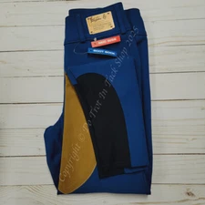 Tailored Sportsman Vintage Trophy Hunter Sock Bottom Breeches FZ BluestBlue/Tan