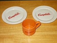 Campbell Soup Playtime Products 2 Plates 1 Cup plastic