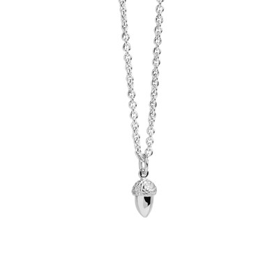 Silver acorn necklace Pendant MURU 