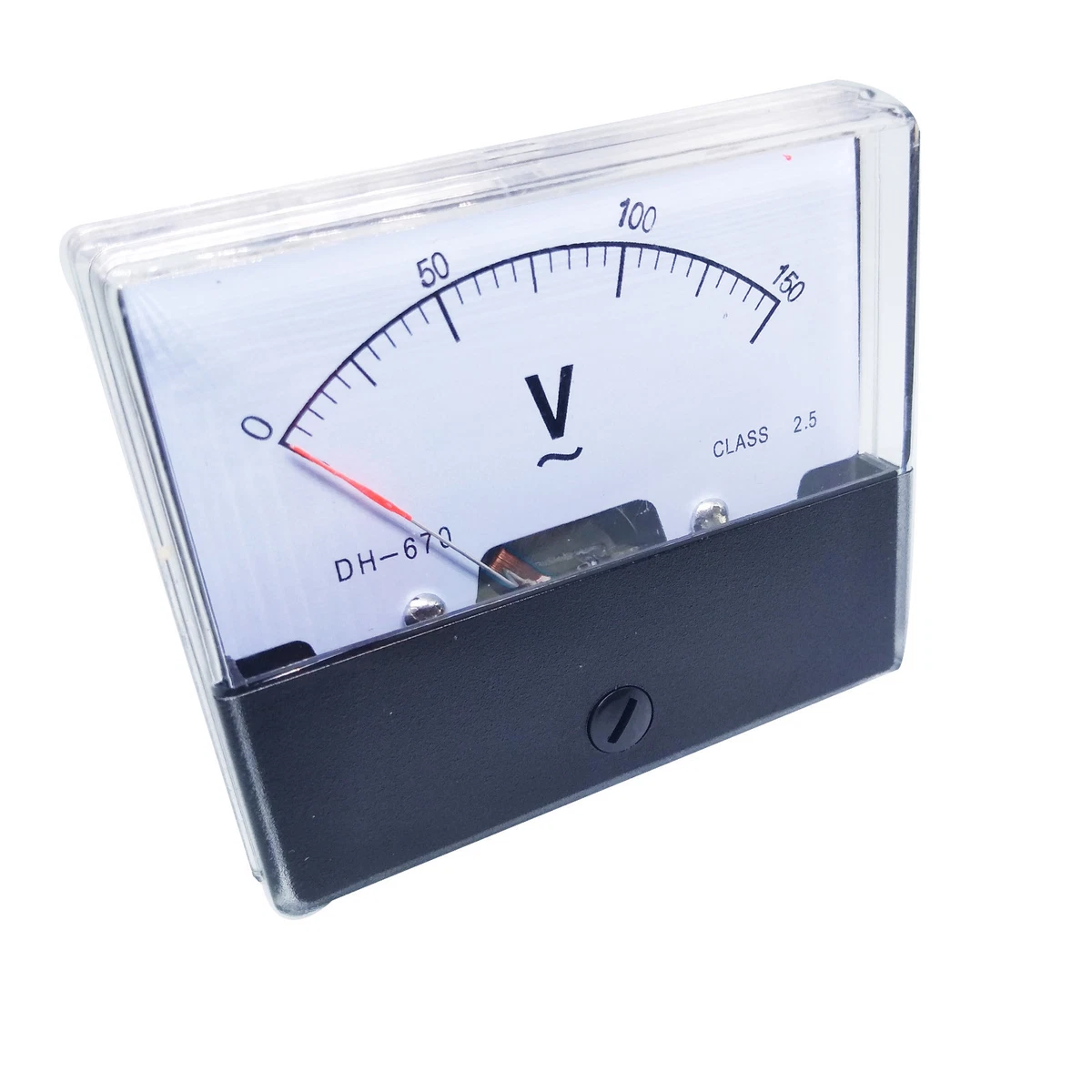 Bass Products AC Voltmeter – Panel Mount 0-300 VAC, 12-24VDC Power, LED Display, NOS 140-5025-405
