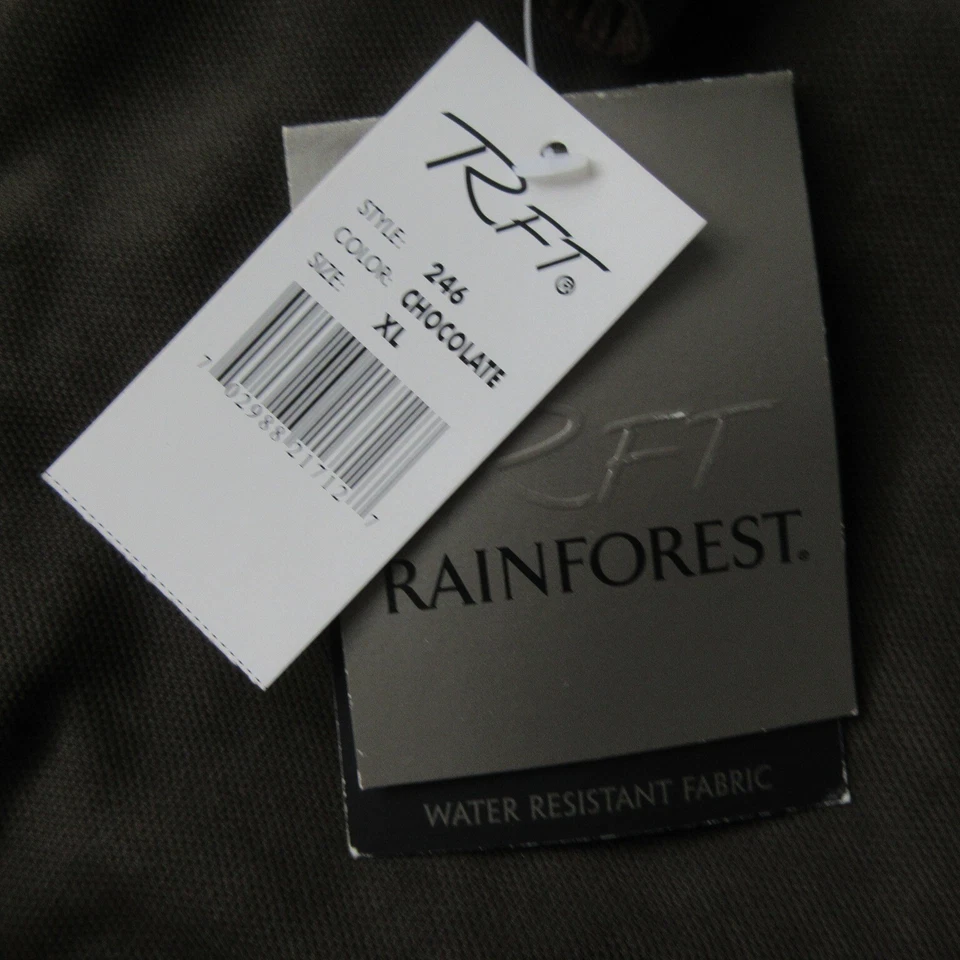 NWT MEN RFT RAINFOREST LINED BROWN CANVAS XL X-LARGE JACKET HEAVYWEIGHT WARM - Image 4 of 4