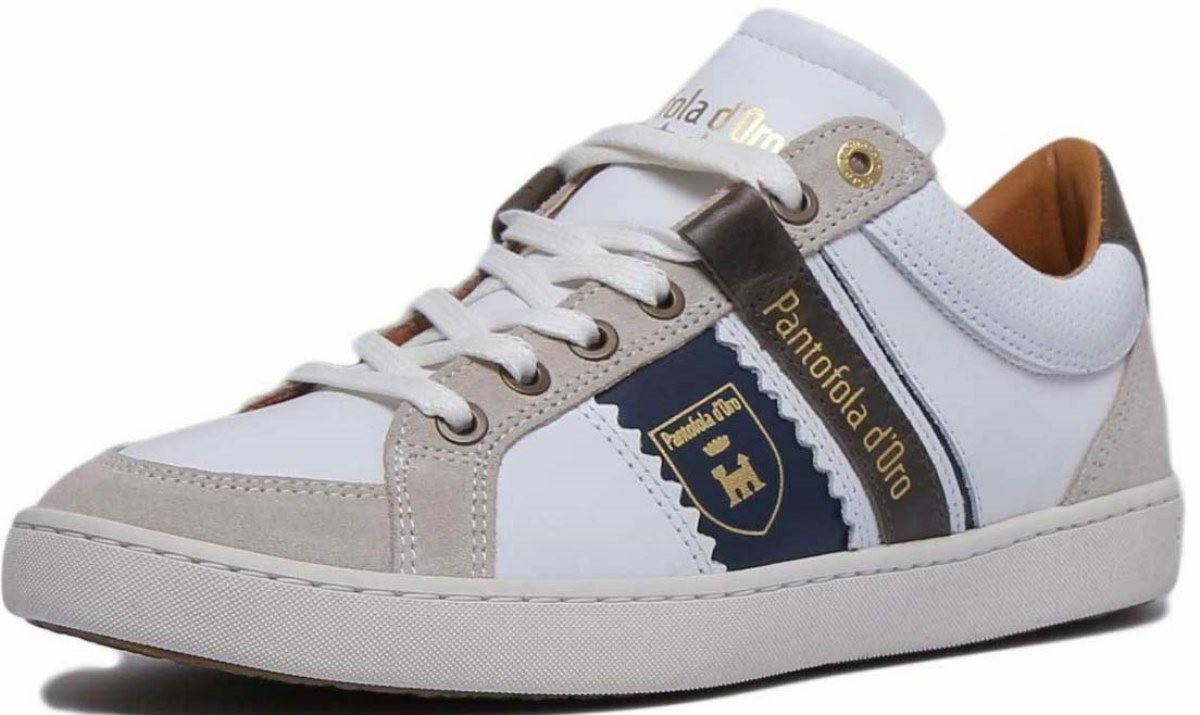 Pantofola D'Ora Savio Uomo Basso Bianco Navy Sautope Da Ginnastica da Uomo in Pelle Sautope classeiche da uomo Pantofola D'Ora Savio Uomo Basso Bianco Navy Sautope Da Ginnastica da Uomo in Pelle Sautope classeiche da uomo