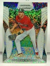 Logan Wyatt 2019 Panini Prizm Draft Picks WHITE SPARKLE Refractor SP #36  GIANTS