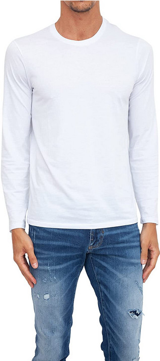 Мужской однотонный пуловер-свитшот ARMANI EXCHANGE белый XS 5490₽