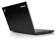 BLACK BRUSHED TEXTURED Vinyl Lid Skin Cover fit Lenovo ThinkPad X240 X250 Laptop