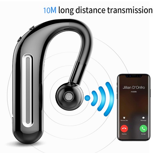 Bluetooth Headset Wireless Earphone Headphone Noise Canceling for Cell Phones - Picture 9 of 12