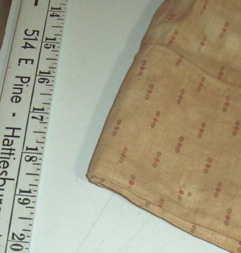 19" Original Antik Baumwolle Druck Kleid 8,5" Brustumfang 2 Jahre alt Größe wie abgebildet - Bild 4 von 9