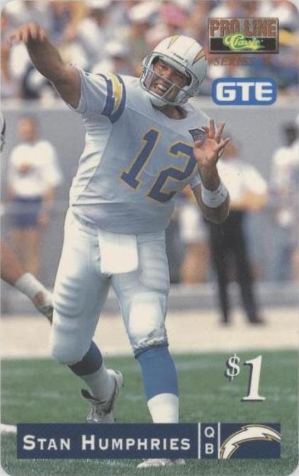 1995 Classic Pro Line Stan Humphries #16 - 1 of 2