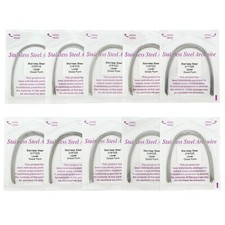 Dental Orthodontic Arch Wire Stainless Steel Rectangular Ovoid Upper Lower