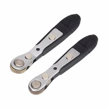 Mini Ratchet Wrench2 Pcs 1/4 Inch Right Angle Screwdriver with Low ProfileClo...