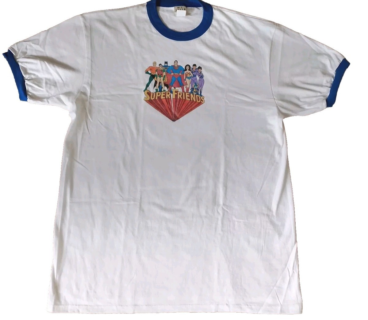 VINTAGE SOFFE SHIRTS SUPER FRIENS T SHIRT XL USA 80S DEADSTOCK NEW