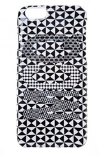 NIB 200 AUTHENTIC ALEXANDER MCQUEEN MCQ BLACK  WHITE GRAPHIC PHONE CASE 6