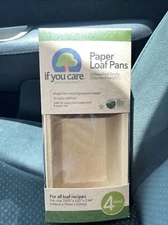 IF YOU CARE FSC Certified Paper Loaf Baking Pans, 4-count