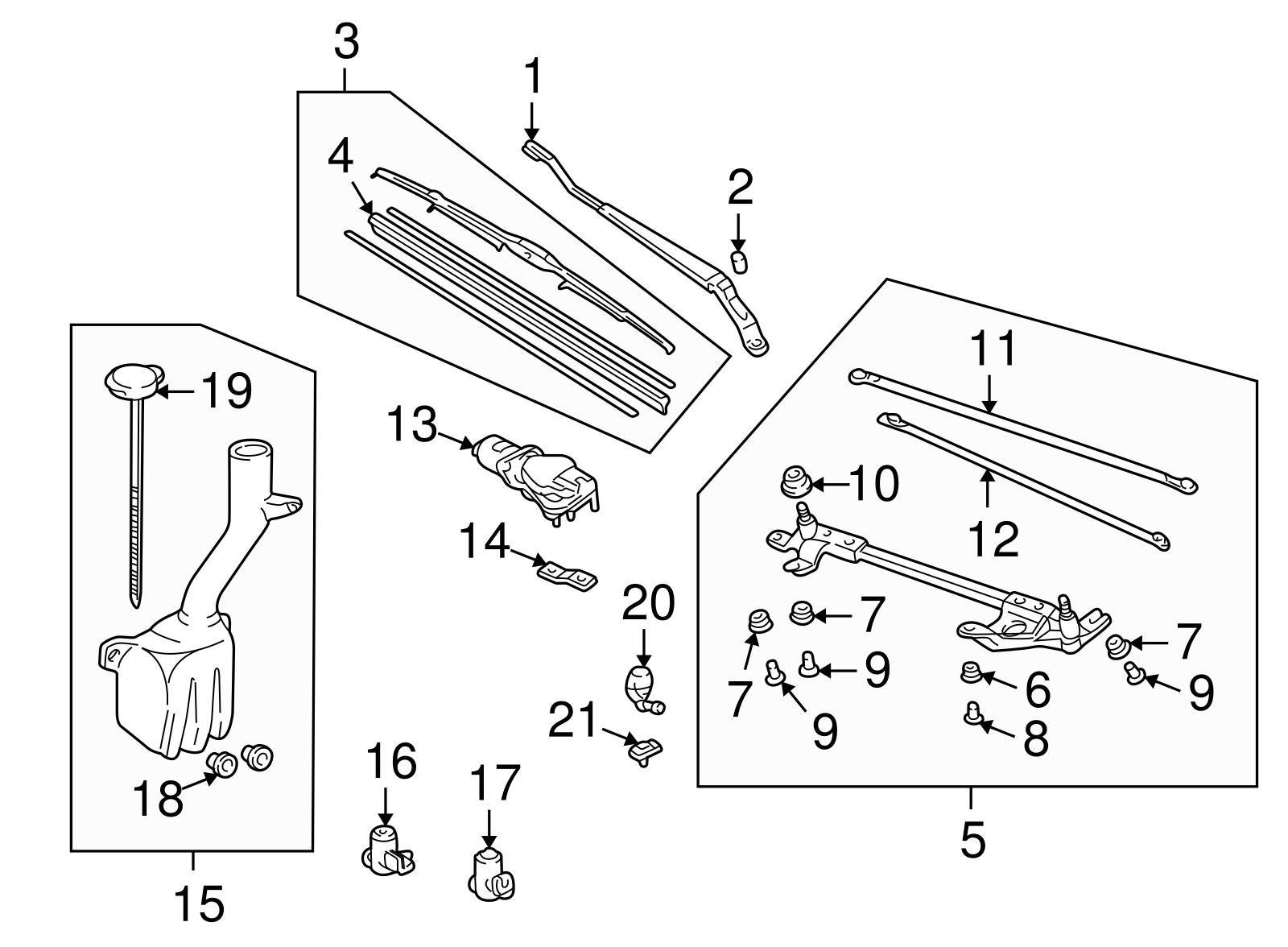 Genuine Honda Wiper Blade Insert Refill (475MM) 38472SB3305 eBay