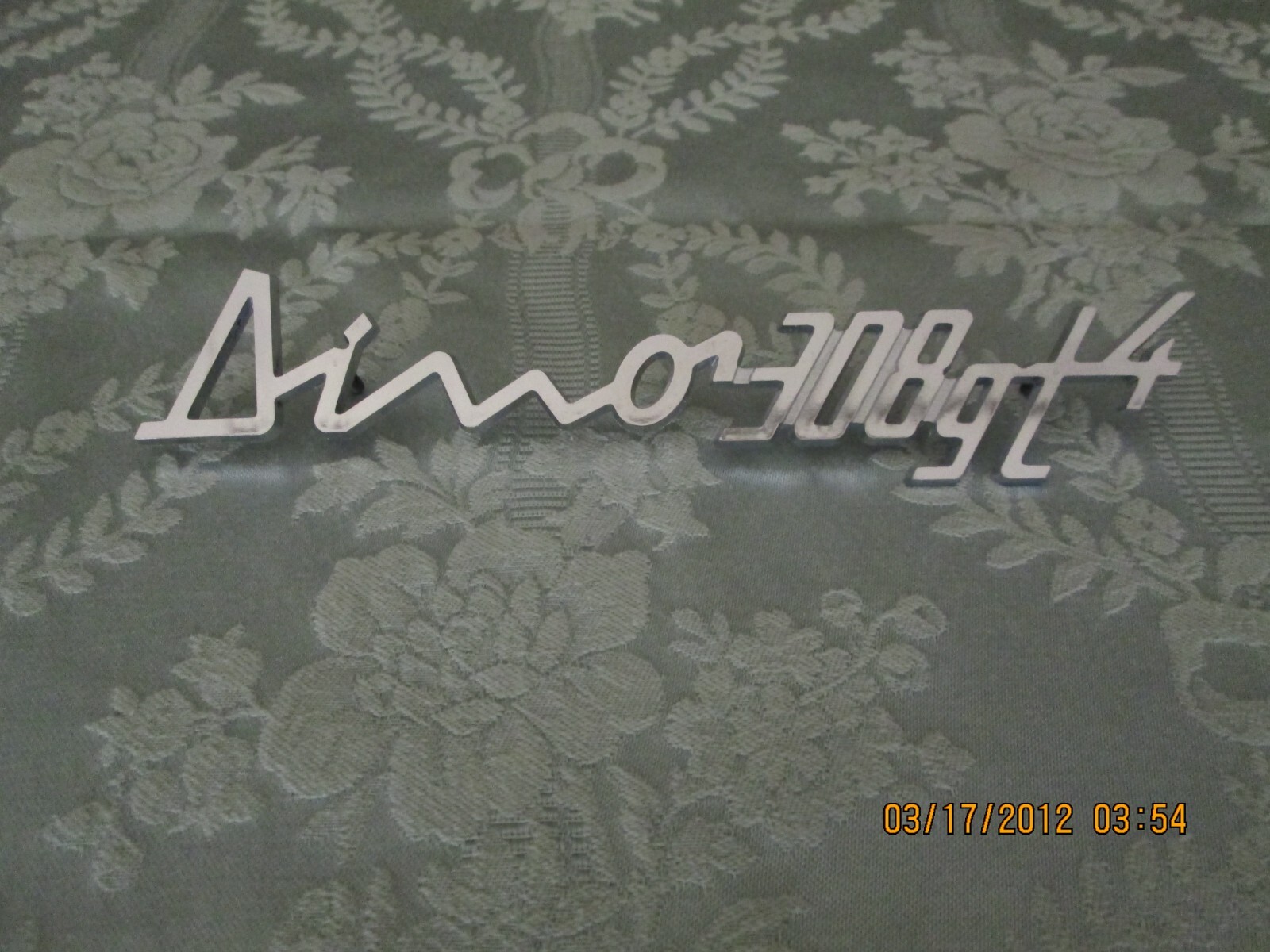 Ferrari rear deck logo 1974-79 Dino/Ferrari 308 GT-4 chrome