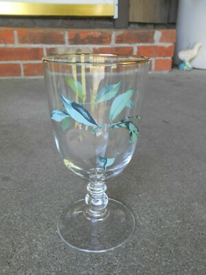 Royal Worcester EVESHAM VALE   12 oz STEMMED DRINKING GLASS  Peaches