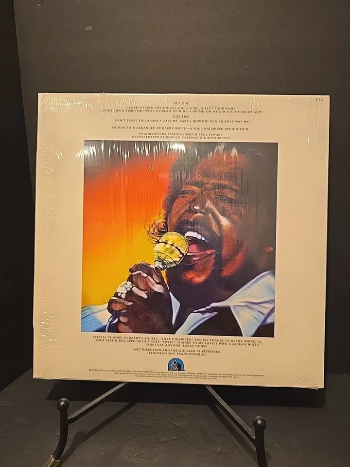 1979 Barry White I Love to Sing the Songs I Sing Vinyl LP In Original Plastic - Image 2 of 4