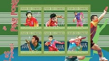 Table Tennis Comores Comoros m/s Mi. 2810-15 MNH #CM10216a