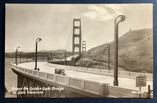 RPPC Driving Across the Gold Gate Bridge To San Francisco c1930
