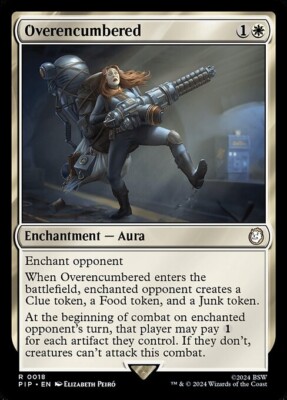 *MtG: 4x OVERENCUMBERED - Commander Fallout Rare - magicman-europe*