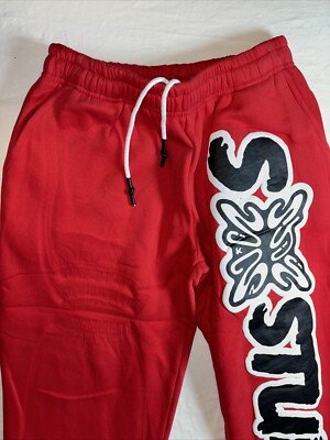 Stain Bandz Studios Red Sweatpants Size Medium NEW | eBay