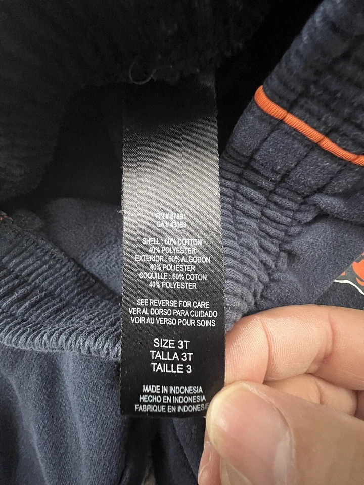 Chicago Bears KIDS Toddler Jogger Size 3T NFL Football Blue - Image 3 of 4