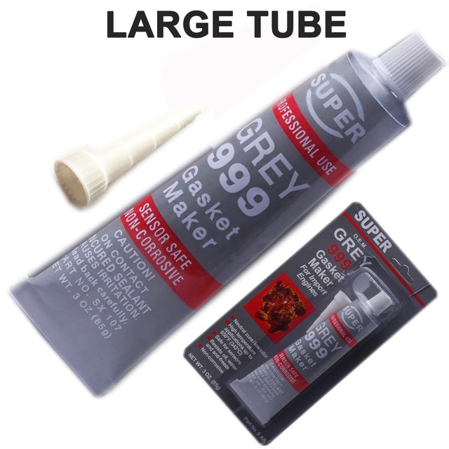 Grey Gasket Maker RTV Silicon High Temp Sealer Instant Sealant Water