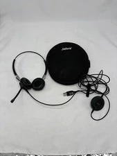 Jabra Biz 2400 II Duo USB Wired Headset Black Pre-owned 