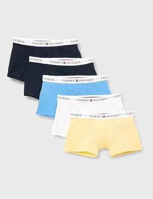 5er Pack Tommy Hilfiger Boxershorts Kinder Jungen Gr. 116/122 Unterwäsche