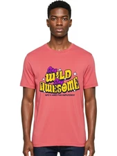 Stay-Wild-Stay-Awesome Mens Graphic Tee, 100% Cotton, Casual Summer Wear