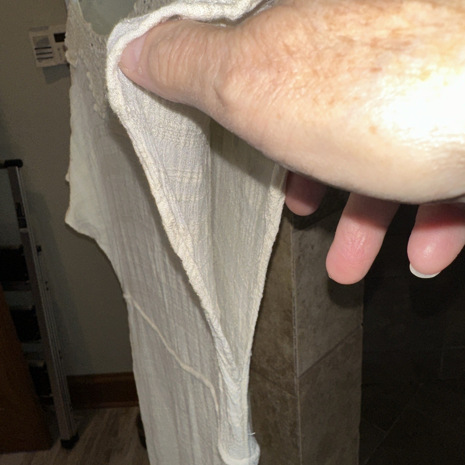 Kimchi Blue Sheer Beige Gauze Like Long Swimsuit … - image 7