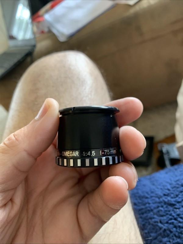 RODENSTOCK OMEGAR 75/4.5 ENLARGING LENS MADE IN GERMANY PERFECT GLASS SHARP!