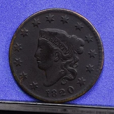 1820 Large Cent - Small Date - Good Details, Cleaned (#59313-L)