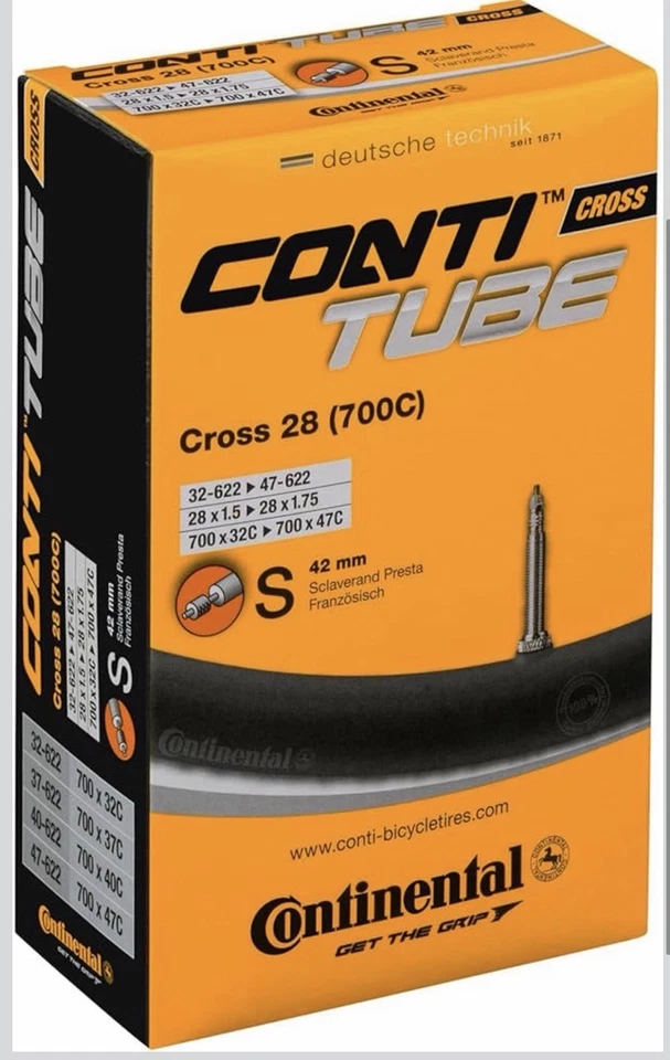 Cross 28 700x32-47c Inner Tubes-42mm Presta Valve (Pack of 2 Tubes) - Image 2 of 2