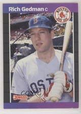 1989 Donruss Rich Gedman (*Denotes on Back) #162 00e8