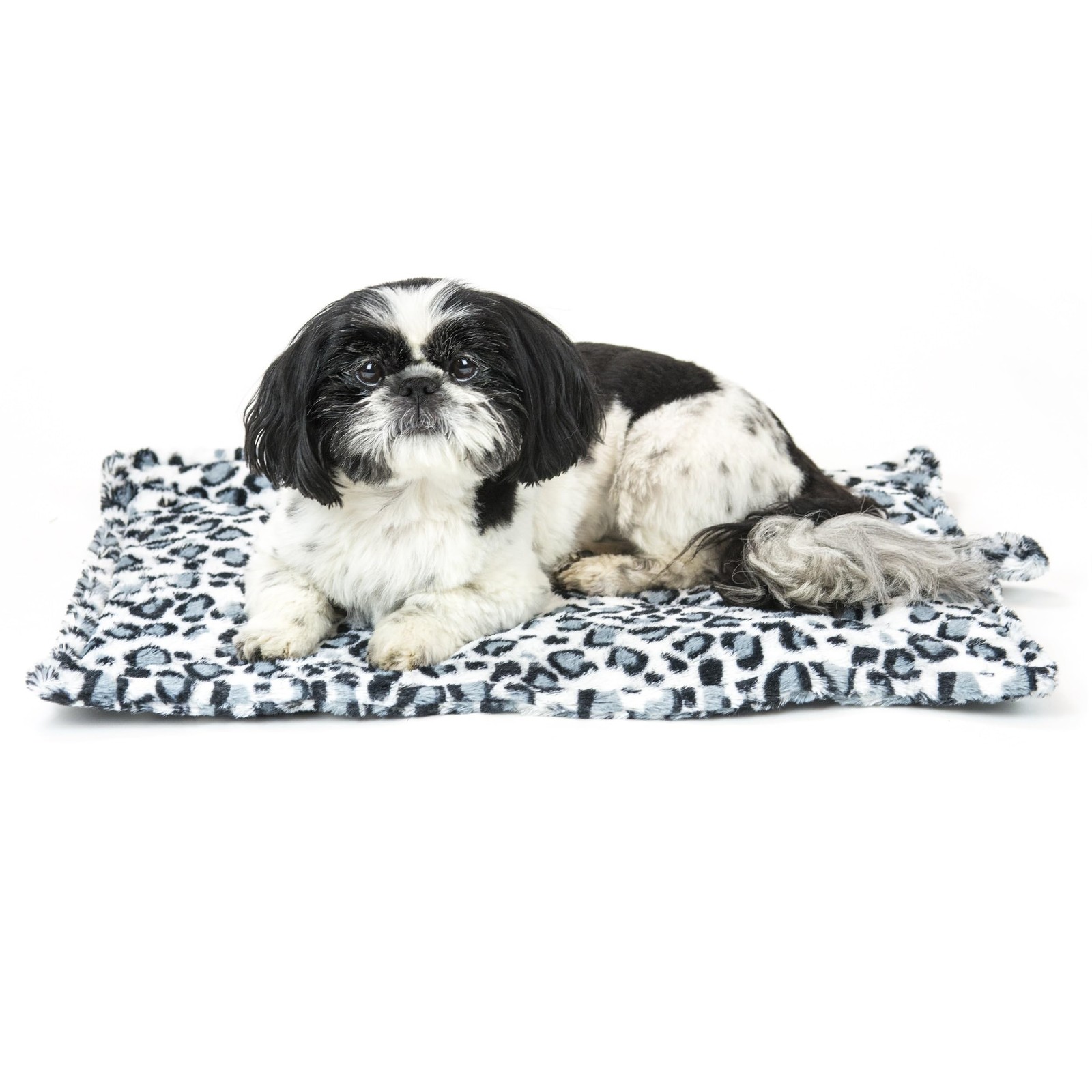 Furhaven ThermaNAP Self-Warming Pet Bed for Cats & Small Dogs - Snow Leopard, Sm