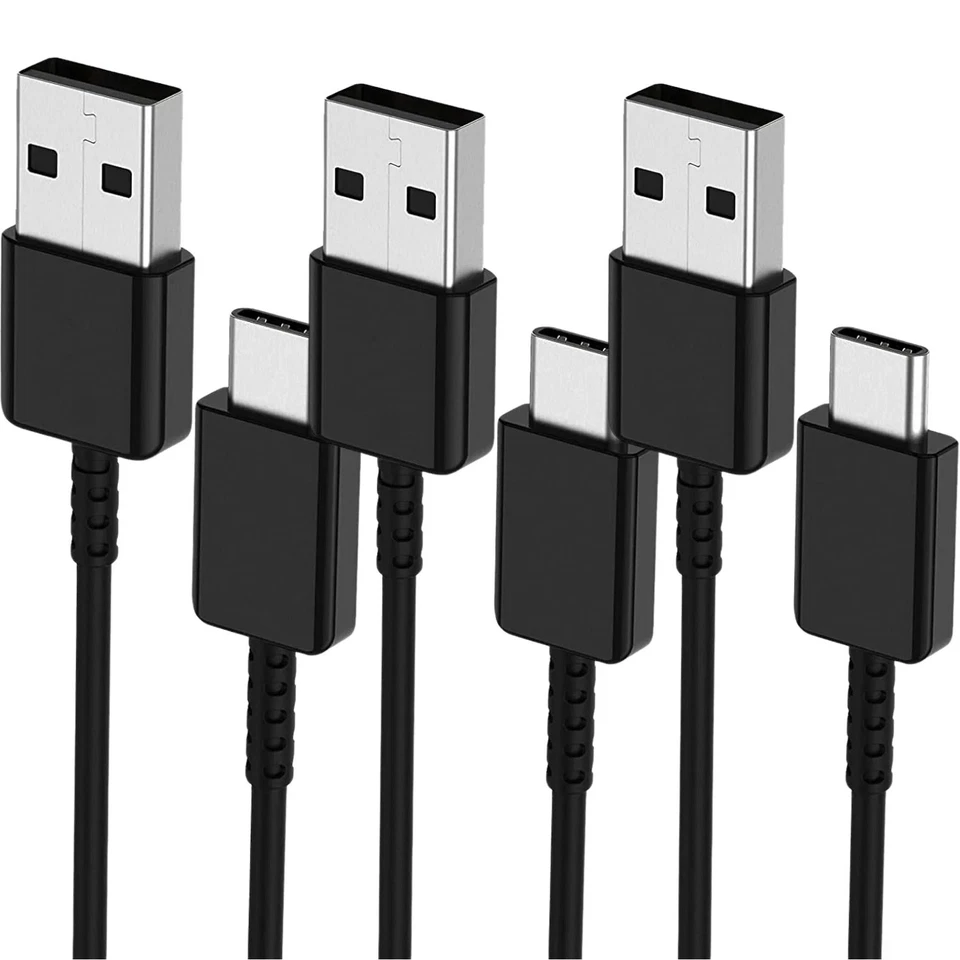 USB A to Type C 3 x Fast Charger Cable 3A Samsung Mobile Phone Lead USB C Cable - Image 4 of 4