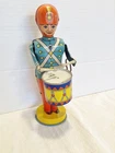 J. Chein & Co. USA Tin Litho Parade Drummer Boy- Vintage Wind Up Toy- WORKS!
