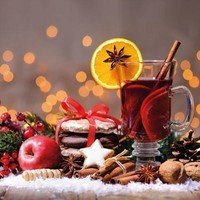 Weihnachten - Cocktail Servietten 25 X 25 Cm – 3-Lagig – 20 Servietten Pro Packu