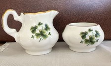 Miniature Shamrock Sugar  Creamer Set, Erin China Carrigaline Co. Cork Ireland