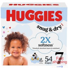 Huggies Snug  Dry Disposable Diapers Size 7 Count 54