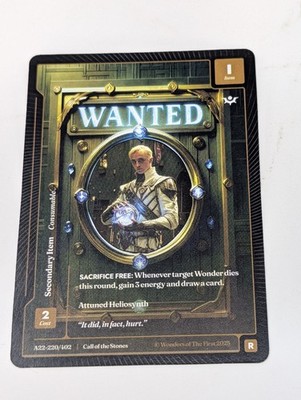 Wonders of the First Wanted - Secondary Item Call of the Stones A22-220/402 PSA