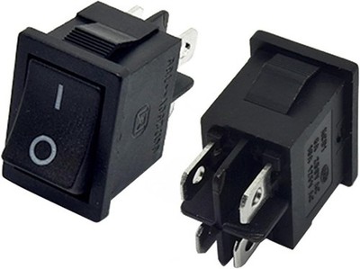 KCD1 Rocker Switch 4-Pin DPST On/Off 6A 250VAC 10A 125VAC Snap-In 2/5/10 Pks