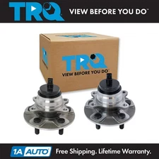 TRQ Front Wheel Hub Bearings Set For 2007-2017 Lexus LS460