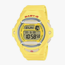 Casio Baby-G BG-169CH-9DR Yellow Resin Strap Women Watch / Tracking