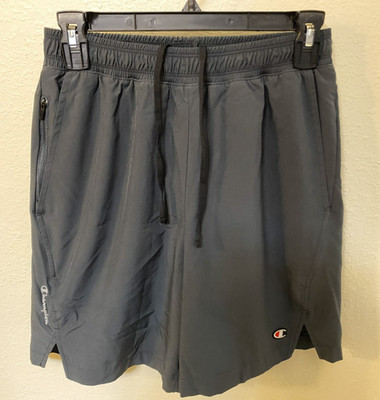 *SMALL* Champion Running Performance Gray Full Length Inseam Men Shorts