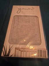 Goumi Nursery Fitted Crib Sheet. Marbled Neutral. NIB. 845