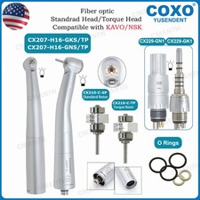 COXO Dental Handpiece Fiber Optic High Speed Turbine 6Hole LED Coupling KAVO NSK