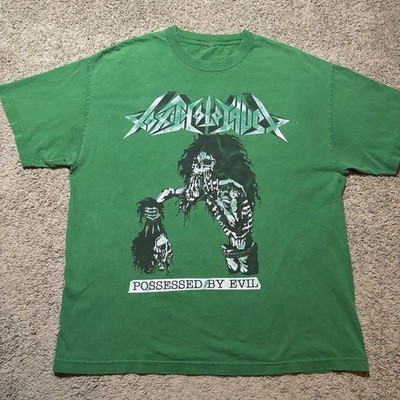 Vintage Toxic Holocaust Green Band Concert T-Shirt SA351 FREE SHIPPING